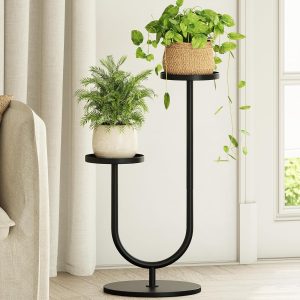 Two Tier Metal Plant Stand