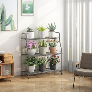 Three Tier Metal Plant Shelf